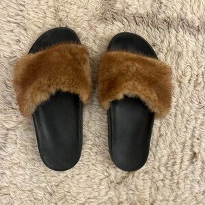 Givenchy mink slides size 8
